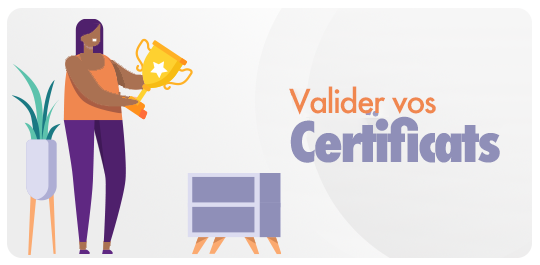 Validation des certificats - Accueil